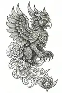 garuda / sky tattoo design idea