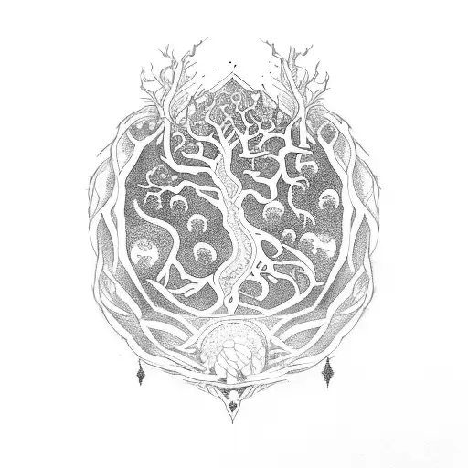 yggdrasil tattoo design idea
