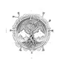 yggdrasil tattoo design idea