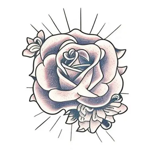 Juno flower tattoo design idea