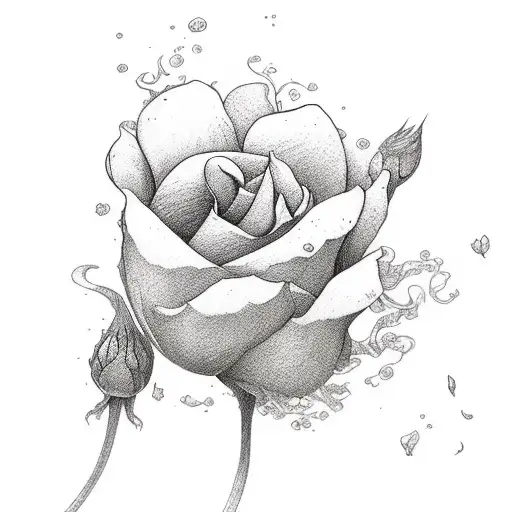 Juno flower tattoo design idea