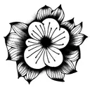 Juno flower tattoo design idea
