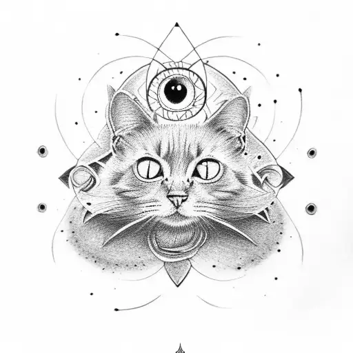 Cat Eye Tattoo - Temu