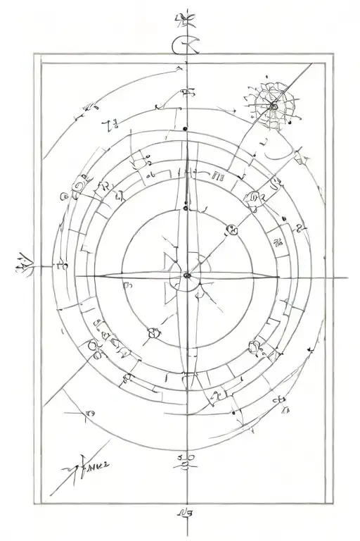 compass and coordinate numbers to picture frame covered tattoo design idea