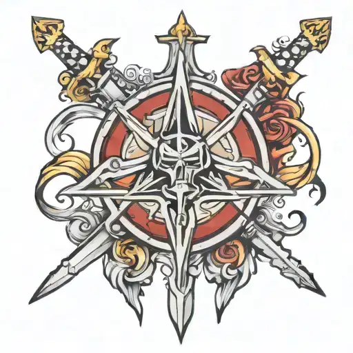 templar tattoo design idea