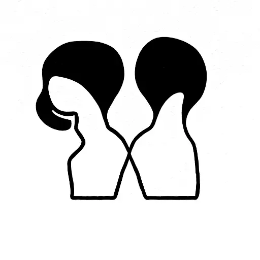 mom & daughter  tattoo design idea