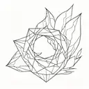 fire and ice tattoo design idea