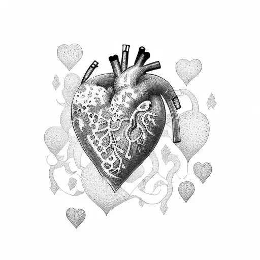 Crying Heart tattoo design idea