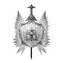 legendary sword zelda tattoo design idea