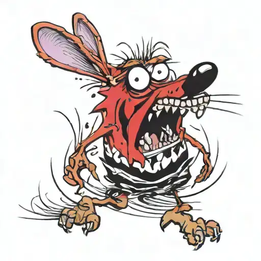 courage the cowardly dog cartoon how warrior  tattoo design idea