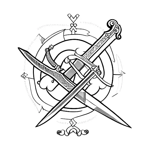 Sword and the words "and I will not be afraid" tattoo design idea
