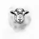 lamb tattoo design idea