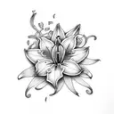 Lily tattoo design idea