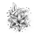 Lily tattoo design idea