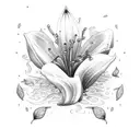 Lily tattoo design idea