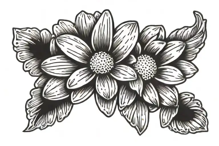 band-aid with daisy flower tattoo design idea