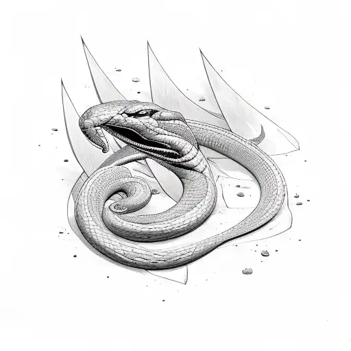 Viper tattoo design idea
