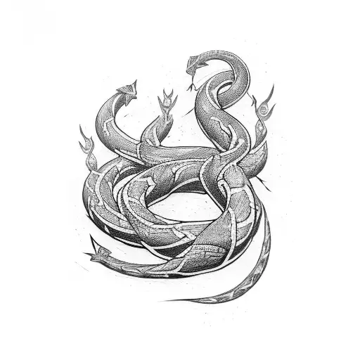 Viper tattoo design idea