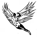 icarus falling tattoo design idea