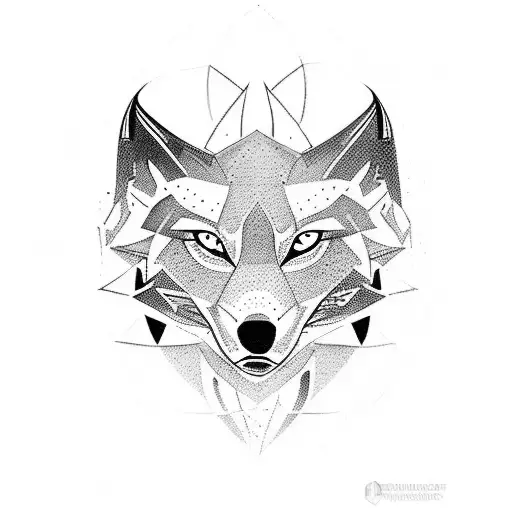 nordic mythologi Wolf  tattoo design idea