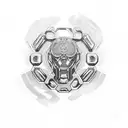 Audi rs6 tattoo design idea