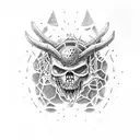 marca berserk más marca del cazador más doom slayer tattoo design idea