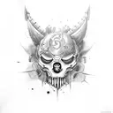 marca berserk más marca del cazador más doom slayer tattoo design idea