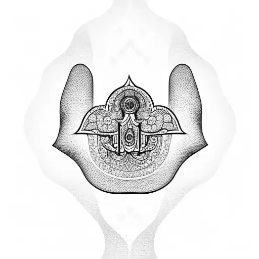 Hamsa Symbol tattoo design idea