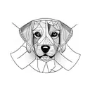 beagle  tattoo design idea