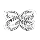 infinity symbol with 4 loops  tattoo design idea