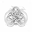 infinity symbol with 4 loops  tattoo design idea