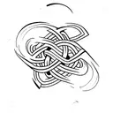 infinity symbol with 4 loops  tattoo design idea