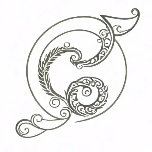 Semicolon tattoo with Persian pattern incorporating elements tattoo design idea