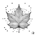 Maple Leaf tattoo design idea
