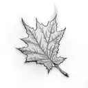 Maple Leaf tattoo design idea