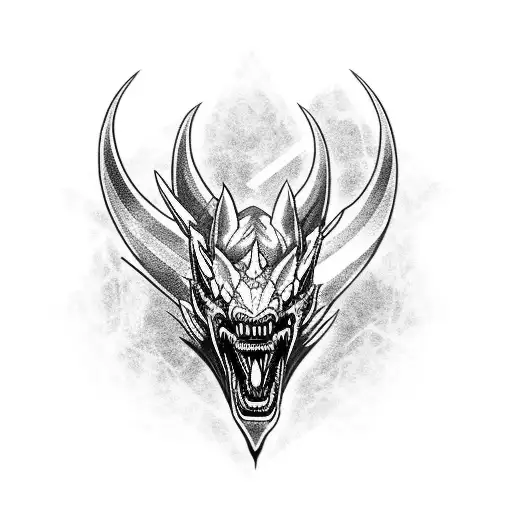 dragón Mortal Kombat tattoo design idea