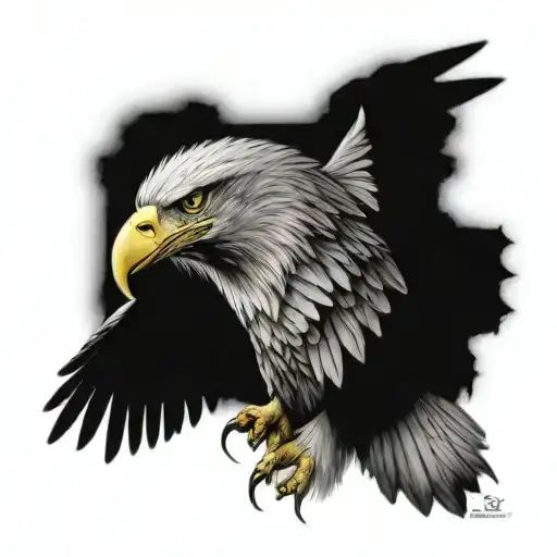 eagle left wing German right wing Tunisia  tattoo design idea