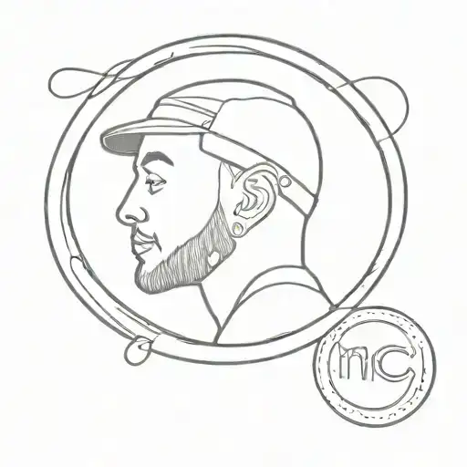 mac miller circles tattoo design idea