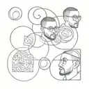mac miller circles tattoo design idea