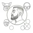 mac miller circles tattoo design idea