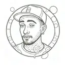 mac miller circles tattoo design idea