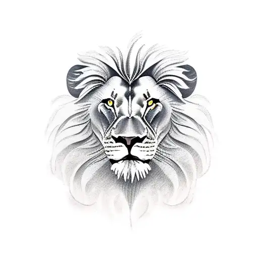 Lion tattoo design idea