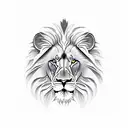 Lion tattoo design idea