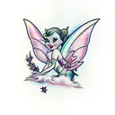 Tinkerbell tattoo design idea