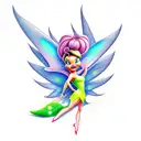Tinkerbell tattoo design idea