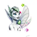Tinkerbell tattoo design idea