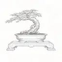 a bonsai tree tattoo design idea