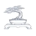 a bonsai tree tattoo design idea