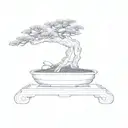 a bonsai tree tattoo design idea