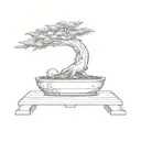 a bonsai tree tattoo design idea